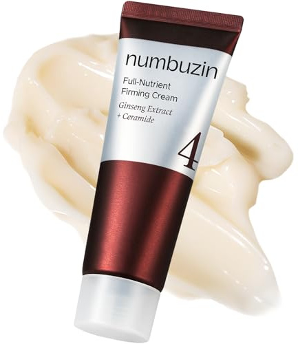 numbuzin No.4 Straffende Vollnährstoff-Creme 2.02oz/ 60ml | Sehr nahrhaft, Anti-Falten, Anti-Aging, Elastizität, Roter Ginseng