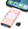 ZARMST USB Stick 256GB, 4 in 1 Flash Drive 3.0 High Speed Photostick, Memory Sticks External Storage Pen Drive for Phone/Pad/Android/PC, Copy Photo Videos Files With One Click (Pink)