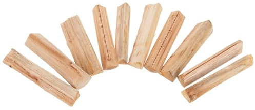 Healeved Legna da Ardere per Bracieri da Esterno e Barbecue, Ceppi Piccoli 22 Cm in Legno di Latifoglie Essiccato Forno, Accensione Rapida e Fiamma Aromatica per Cucina All’aperto,