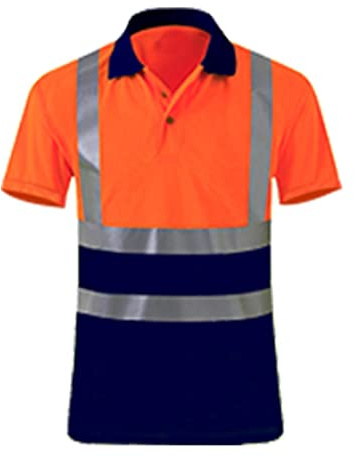 T-shirt med reflektorer män, arbetströja herr polo kortärmad tröja normal passform herrskjortor knappar sommarskjorta snabbtorkande löpartröja kortärmade sommarkläder andningsaktiv polotröja