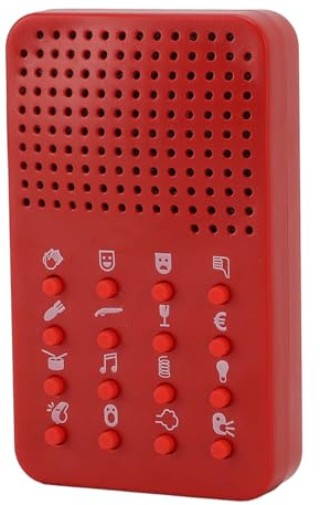 Srliya Máquina de Sonido Divertida para Hacer Sonidos, Máquina de Sonido con Llave Electrónica, 16 Efectos, Portátil, Compacta, Ligera, Tamaño de Bolsillo para Bromas de Fiesta,
