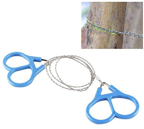 Mini sierra de alambre de acero inoxidable para emergencia, camping, caza, supervivencia, cadena de herramientas de alta resistencia, anillo de desplazamiento, viajes, senderismo al aire