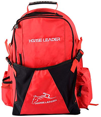 Sport Tent Professionelle Helmtasche Stiefeltasche Reitstiefeltasche Reitsport Rucksack mit Hutfach Kombitasche Eltern-Kind (Kinder Edition, Rot)