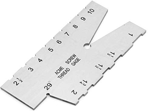 Traitement de trempe à 29 degrés Jauge de filetage ACME, jauge de bouchon de filetage de dureté élevée, mesures précises pour mesurer le pas de filetage externe