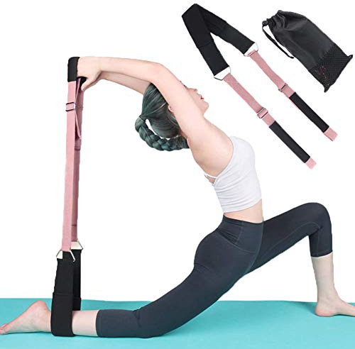 Yoga Stretching Strap, Improve Body Flexibility Stretch Strap Backbend Assist Trainer, Adjustable Leg Stretcher Home Gym Equipment for Pilates Splits Ballet Cheerleading Gymnastics Rehab