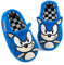 Sonic The Igel-Hausschuhe Kinder Plüsch gestickte Face 3D-Zeichenschuhe 33 EU Blau