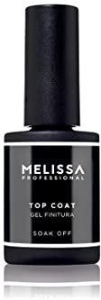 Melissa Top Coat – Smalto Semipermanente Sigillante, Effetto Lucido e Duraturo, No Wipe Senza Dispersione, Protezione Extra per Smalto Gel UV e Ricostruzione Unghie, Formula Professionale 10 ml