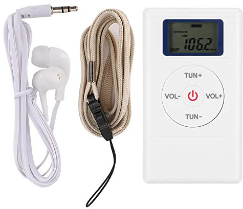 Radio Portable, Mini Radio Numérique FM Radio FM à Réglage Numérique Haute Sensibilité, Mini Radio avec Lanière, écouteurs