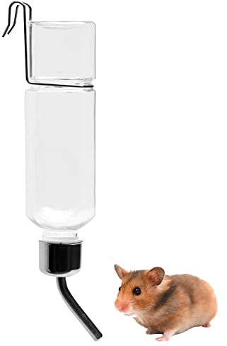 Dirfuny Trinkflasche Kaninchen Hamster Trinkflasche Hasentränke Trinkflasche Kaninchentränke 360ml Nagertränke Kleintiertränke Hasenflasche mit Halterung für Hasen Meerschweinchen Nager