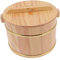 BESTonZON 1 Satz Fass Reisfass Japanischer Reiskocher Reis Mischwanne Sushi-reisschalen Aus Holz Brotbackkorb Küchengerät Hangiri-Schale Aus Holz Suppenschüssel Salat Rostfreier Stahl