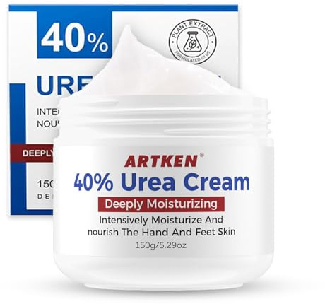 Urea Creme 40 prozent 150 Gramm || Hornhautentferner Fußcreme, Handcreme, Bodylotion für rissige Fersen und trockene Haut Tiefe Feuchtigkeitsspendend, Nährt Weiche für Füße, Knie, Hand