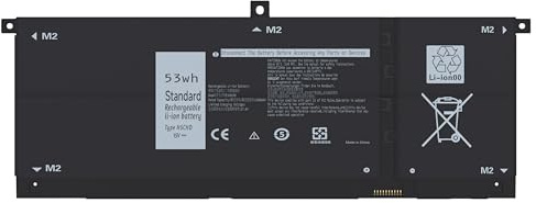 Laptop Battery H5CKD Compatible With Dell Inspiron 5300 5401 5408 5409 5508 5400 5406 5509 7405 7300 7500 7405 7506 2-in-1 Silver Latitude 3410 3510 Vostro 5300 5301 5401 5402【15V 3360mAh 53Wh】
