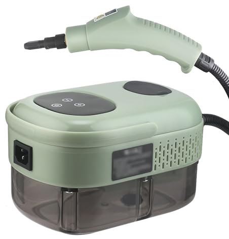 HEYKAR Power Steam Cleaner with Attachments, Light Steamer for Cleaning, Steam Cleaners Mop for Home Floor Cleaning, Grout, Wallpaper Removal, Upholstery