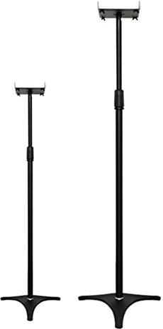 Generico Supporti per Altoparlanti Monitor Supporto per Altoparlanti Surround Supporto per Audio satellitare Ripiano per Home Theater Supporto per Rack di Sollevamento da Pavimento in Metallo Support