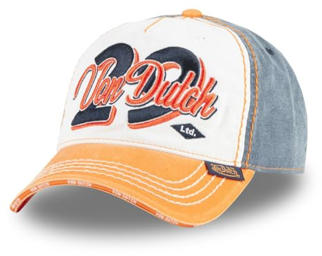 Von Dutch Casquette Homme & Femme, Baseball Retro, Orange 04