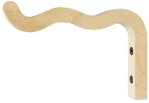 Générique Cintre De en Bois - Crochet Mural Décoratif, Support De Fleurs Suspendu | Porte-Bois Rustique, Bras De Soutien Élégant pour Les Pots De Carillon À Vent Décorations Extérieures, Porche De