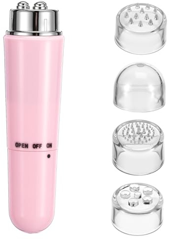 BAZEITFLOW Masajeador Facial Eléctrico Color Rosa Diseño Multifuncional y Limpieza Profunda y Material Abs para Cuidado Facial en Casa