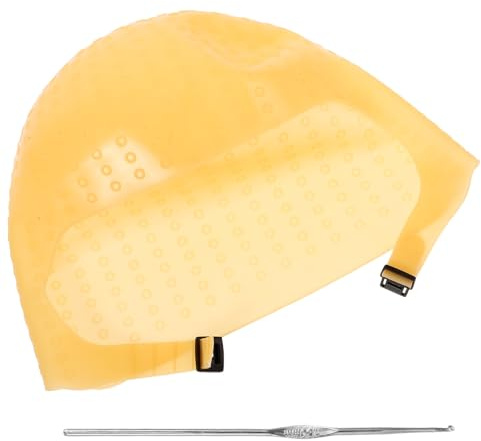 HAPINARY Tapas de silicona para teñir el cabello con pinza, tamaño pequeño, reutilizables y fáciles de usar para uso doméstico y profesional, color marrón, 1 set