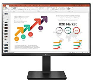 LG 61cm/24'' (1920x1080) 24BP450Y-B 16:9 5ms IPS HDMI VGA DisplayPort VESA Pivot Full HD Negro