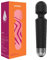 EEMOL masaje varita vibrador juguete, vibrador silencioso masajeador, regalo para las mujeres juguetes sexuales a prueba de agua, juguetes sexuales para parejas sexo extremo (negro)