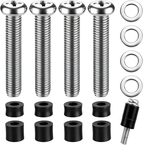 M8 Screws for Samsung TV M8 x 45mm Pitch 1.25mm TV Mounting Bolts Screws with 25mm Long Spacers Work with Samsung 42“ 50 55 60 65 70 75 82 TV