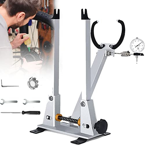 GBHJJ Rad Tuning Repair Tool Kit, Zentrierständer Hinterradständer Schwerlast Fahrradmontageständer aus Aluminiumlegierung Felgenreparaturstütze für Mountainbike 16 bis 29 Zoll