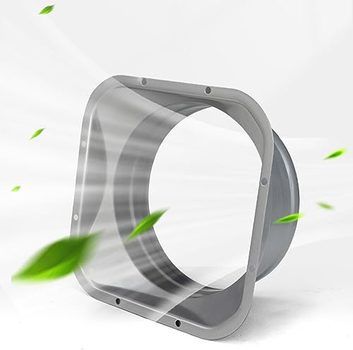 BBTISG Raccord de Gaine avec Flange Ø 200mm Connecteur de Conduit à Bride Carrée pour Tuyau D'échappement en Métal pour Système de Ventilation de Chauffage et de Refroidissement