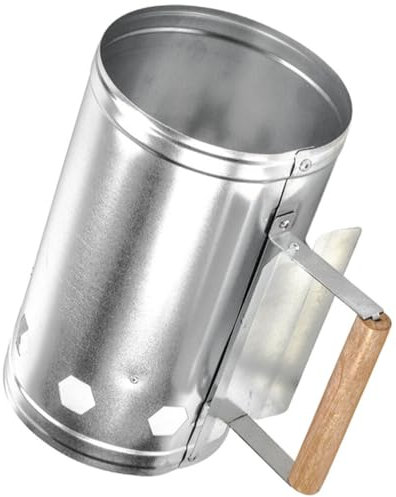 Milisten Cubo De Carbón para Barbacoa Barriles De Encendido De Barbacoa Herramienta para Encender Fuego a La Parrilla Iniciador De Carbón para Cocinar Inicio Metal Parilla