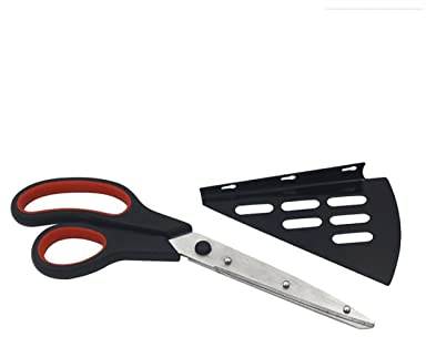 Tijeras de cocina Tijeras de cocina,Tijeras para Pizza, rebanador de pala de Pizza de acero inoxidable con una sola mano,Cocina de acero inoxidable