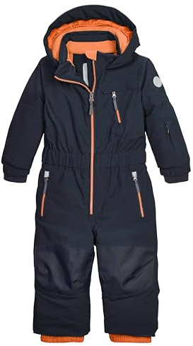 first instinct by killtec Bambini Tuta da sci con cappuccio FISW 46 MNS ONPC, dunkelnavy/orange, 110/116, 43399-000
