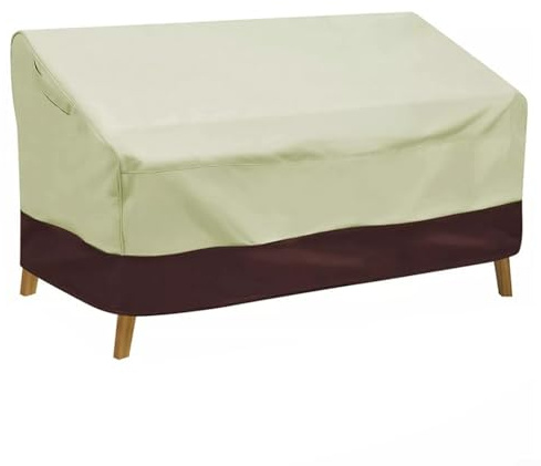 Fauhapyway Funda protectora impermeable para sofá de exterior para muebles de jardín de 2/3/4 plazas (210D: 223 x 83 x 84)