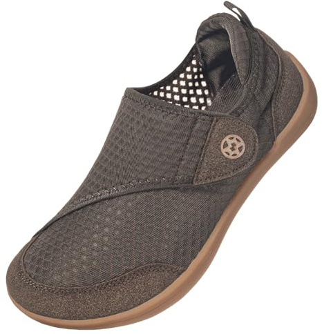 Zapatillas Diabéticos Mujer Extra Anchas Verano | Respirable,ligera,Antideslizantes,zapatos especial,Ajustables,Cómoda caminar,para ancianos