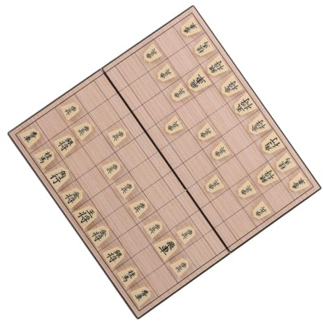 KHBUAB Jeu de Shogi Japonerie Magnétique Pliable en PS pour Adultes, Développement Cognitif, Pièces Sécurisées, pour Divertissement en Déplacement