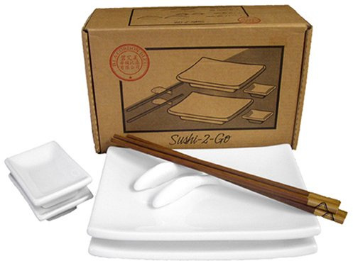 BIA Cordon Bleu 10-Piece Sushi-2-Go Gift Box Set, White