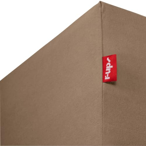r-up Beste Spannbettlaken 180x200-200x220 bis 35cm Höhe viele Farben 95% Baumwolle / 5% Elastan 230g/m² Oeko-TEX stressfrei auch für Boxspringbetten (Taupe)