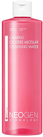 DERMALOGY by NEOGENLAB Beruhigendes Cica-Baum-Mizellen-Reinigungswasser 13,52 oz (400 ml) – feuchtigkeitsspendender Gesichtsreiniger und Make-up-Entferner für empfindliche Haut, reine Schönheit