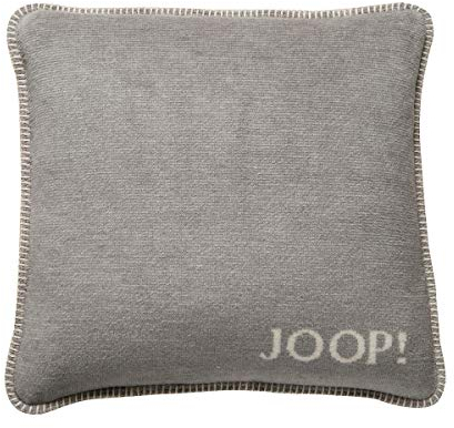 Joop, Kissenhülle Uni Doubleface Silber-Natur Baumwolle/Polyacryl, Maße: 50cm x 50cm, 754646