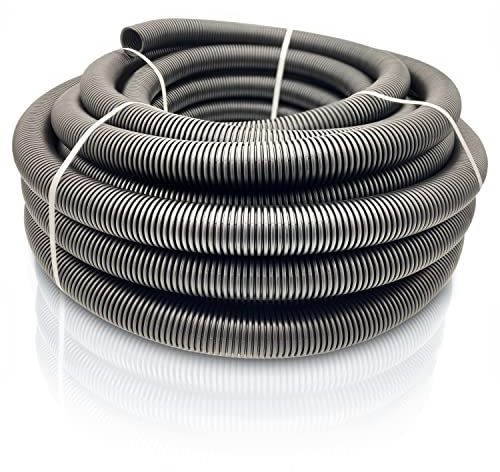 METEOFLEX PROTECT Leerrohr 750N M13 / M16 / M20 / M25 / M32 / M40 / M50 aus HDPE - Wellrohr für Erdreich, Erdverlegung, Außenbereich, Beton - hohe Druck- & Schlagfestigkeit (M40-25m)