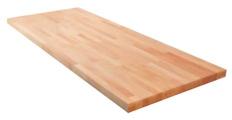 Krok Wood Massivholzplatte, Tischplatte, Arbeitsplatte aus Massivholz in Buche 2000x635x38 mm