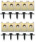 Surtido de Tornillos y Grapas, 20PCS Grapas Tornillo Clip de Sujeción Tipo U, Juegos de Tuercas de Clip Tornillo, Tornillo Roscachapa para Automóviles Guardabarros de Parachoques Negro