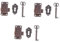 Uonlytech 3er-box Möbelschloss Fängt Haken Schlösser Deckel Magnetische Tür Meter Stamm Sperren Retro Umschalten Riegel Schrankverschluss Schließe Nuss Einstellbar Schnalle Fangen Eisen