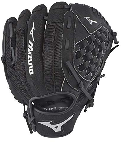 Mizuno GPP1050Y3 Prospect Series PowerClose Baseball Gloves, 10.5, Left Hand, Black Tartan Flex Web