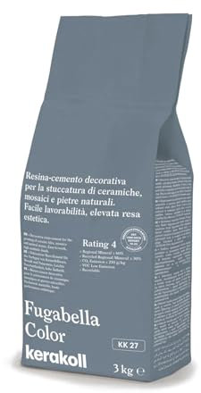 Kerakoll FUGABELLA COLOR KK27 stucco resina cemento decorativa piastrelle ceramiche mosaici e pietre naturali 3 KG