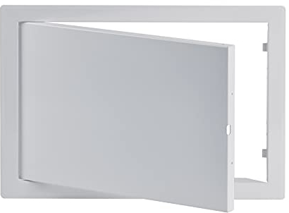 Steinberg14 Revisionsklappe 30x20 cm Wartungstür aus Metall - Revitür in weiß (300x200 mm)