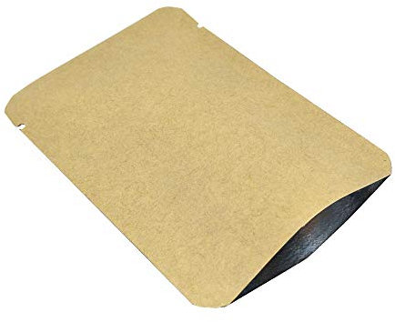 WACCOMT Pack Lot de 100 sachets thermoscellables sous vide en papier kraft Mylar pour le stockage des aliments avec encoches à déchirer 8 x 12 cm