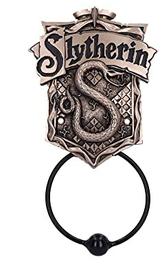 Nemesis Now Aldaba de Puerta con Licencia Oficial de Harry Potter Slytherin, Bronce, 24,5 cm, marrón