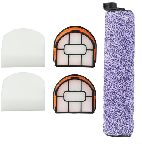 Filtre en mousse lavable pour aspirateur WD100 WD101 WD200, 1 rouleau de brosse, 2 filtres en mousse, 2 filtres