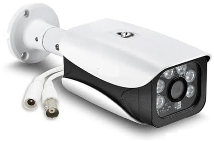 Cámara de seguridad, Cámara de seguridad analógica CCTV con cable de 5MP, cámara de videovigilancia domo AHD impermeable for exteriores de calle, vista DVR 4K 5MP AHD , para seguridad en el hogar exte