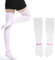 Bas de Compression, Genou Hi 15‑20mmHg Bas de Compression Soulagement du Gonflement des Jambes Bas de Compression pour Varices(S)