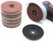 Klettschleifscheibe SET 81 Teilig Schleifscheibe Klettscheibe Schleifpapier inkl. Teller Klett 76 mm für Akku Winkelschleifer GWS, PWSA, Bosch, BTI, Parkside